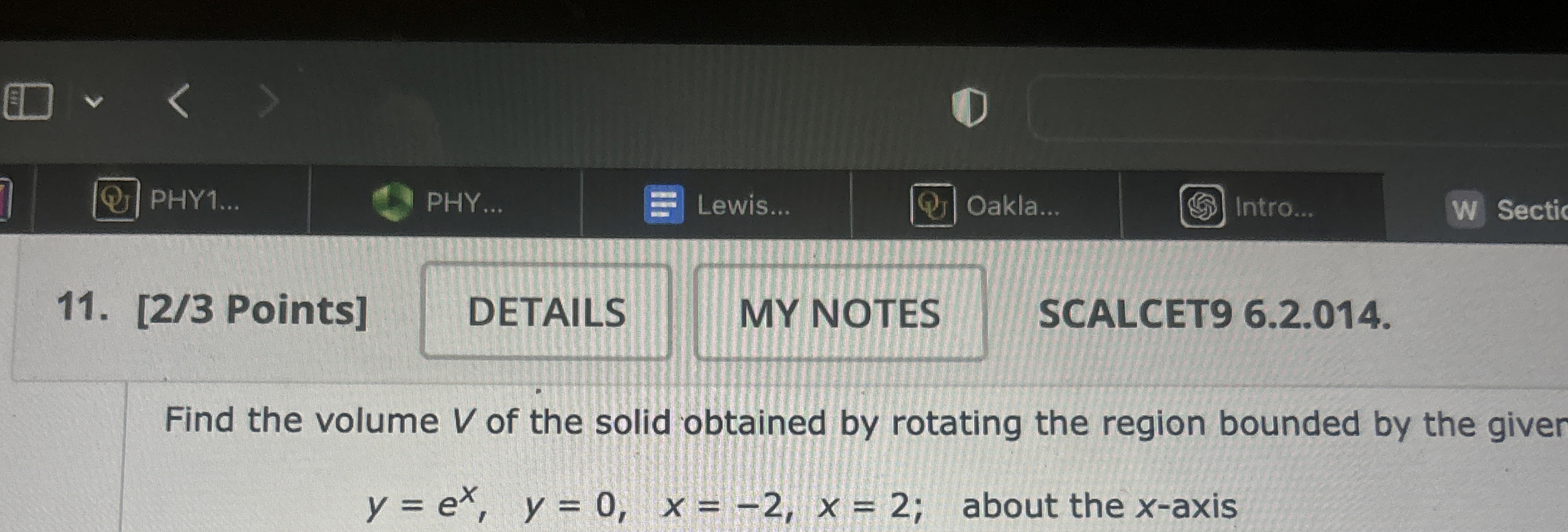 PHY 1 . . . PHY . . . Lewis... Oakla... Intro...