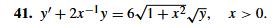 Solve the given differential equation y ^ ( ' ) +