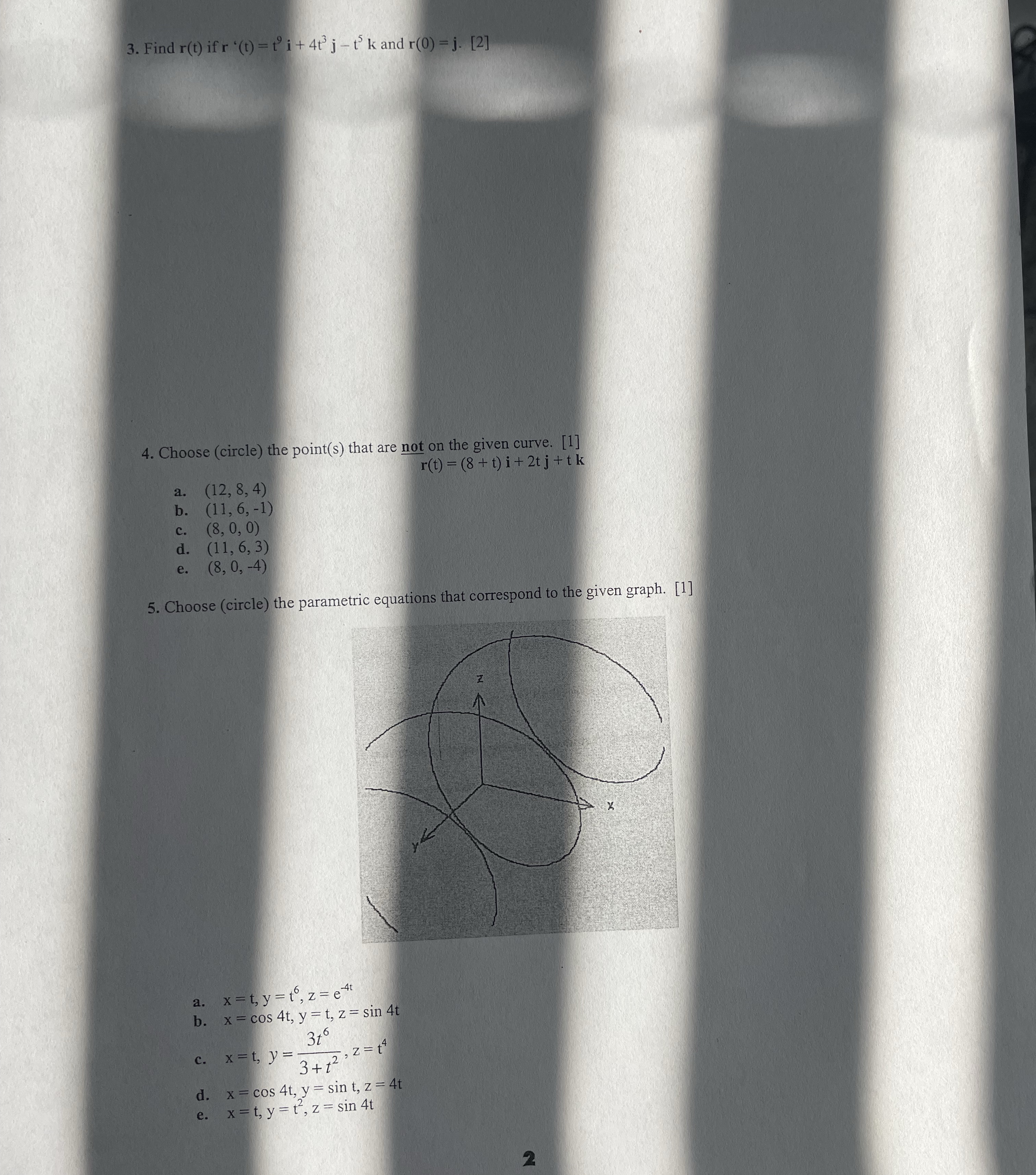 Find r ( t ) if r ' ( t ) = t 9 i 4 t 3 j - t 5 k