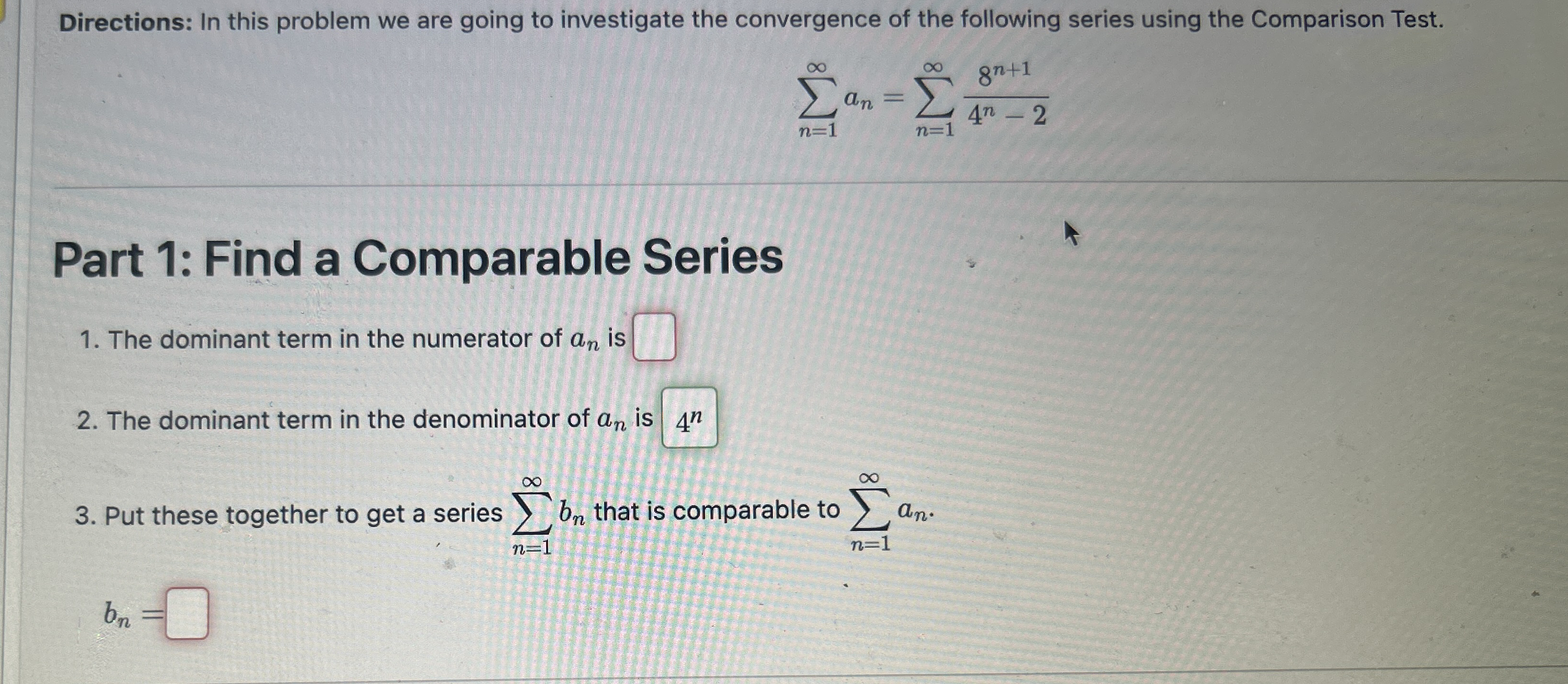 Directions: In this problem we are going to