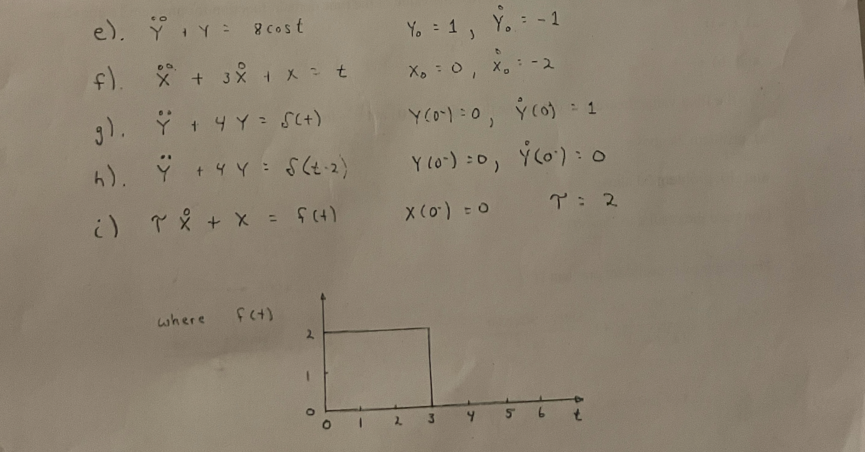 Solve each of the following differential equation