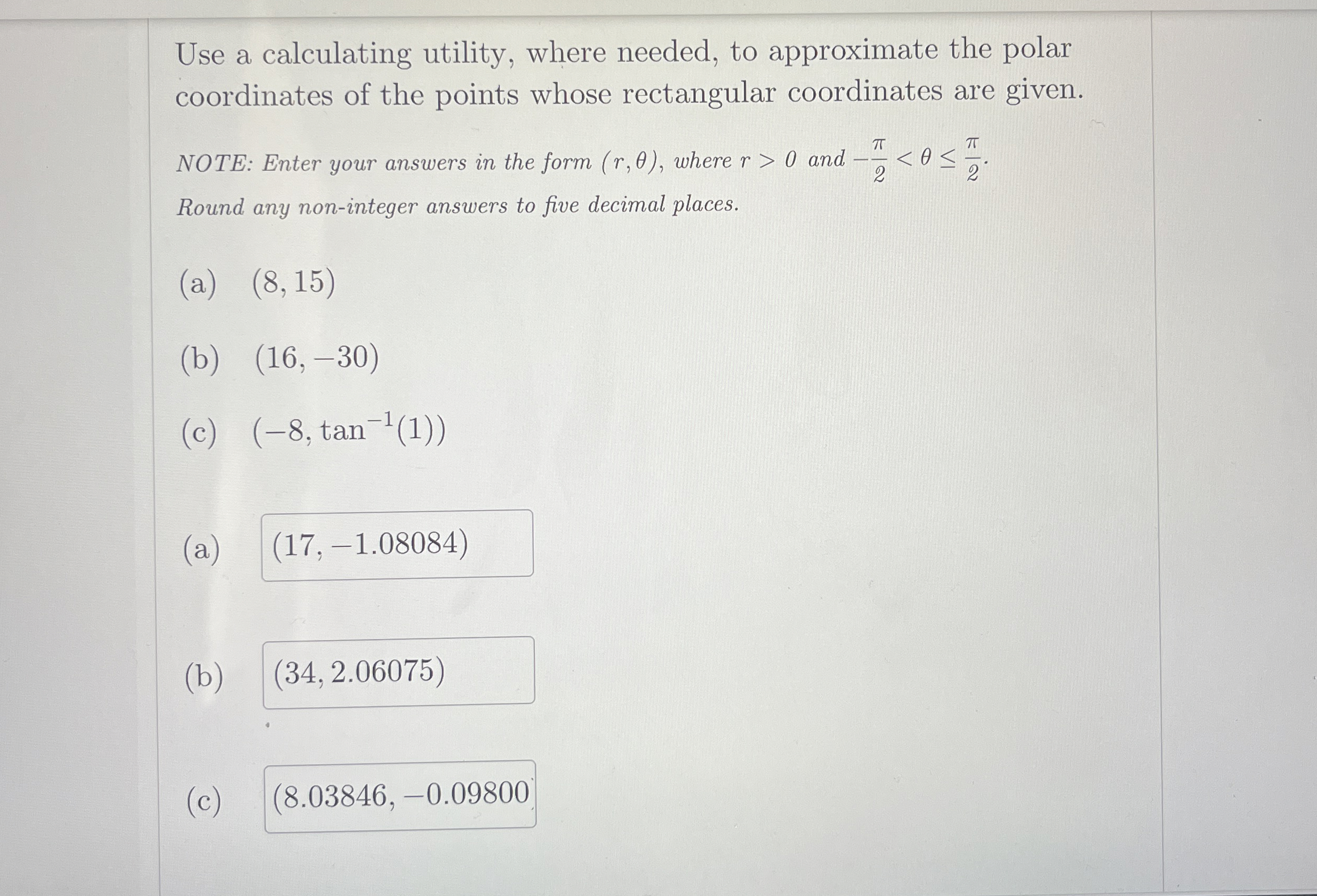 Use a calculating utility, where needed, to