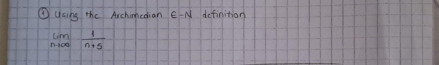 ( 1 ) Using the Archimedian l o n - N definition