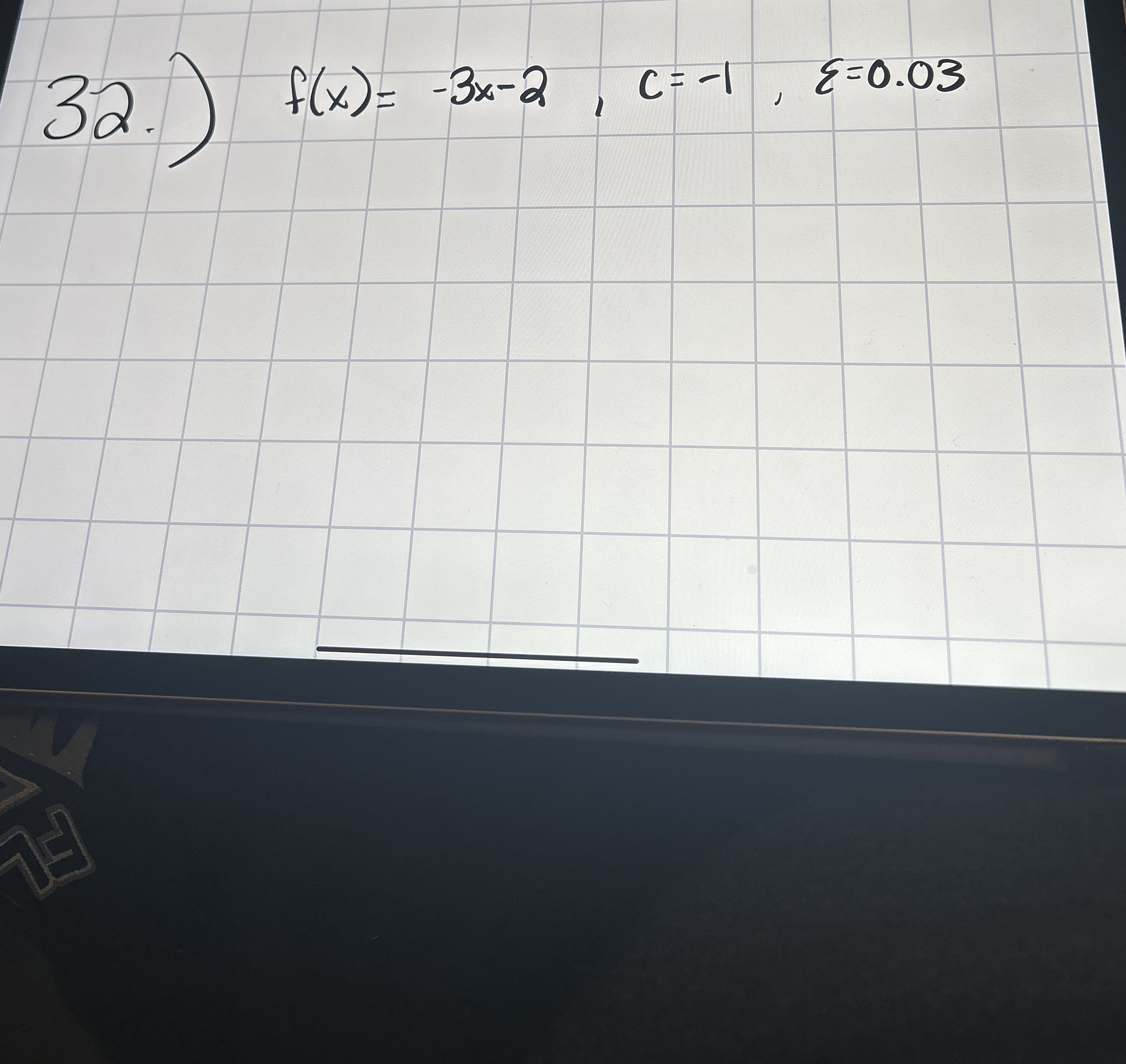 f ( x ) = x + 1 , L = 5 , c = 4 , , L = - 2 , = 0