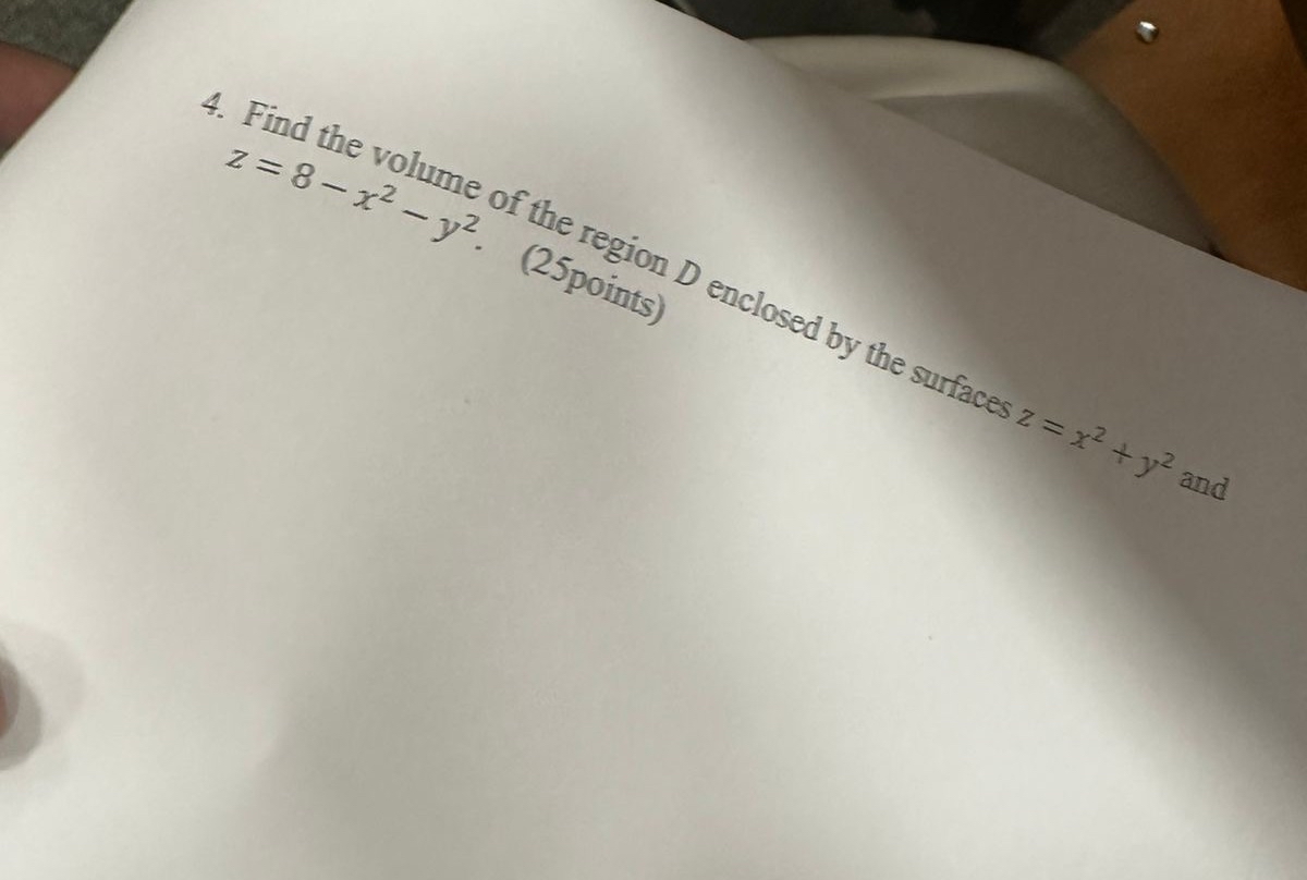 Find the volume ( with detailed explanation ) of