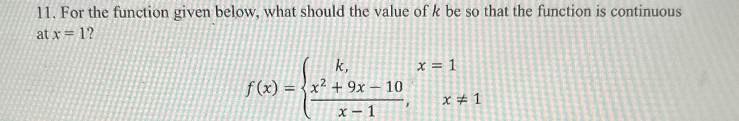 For the function given below, what should the