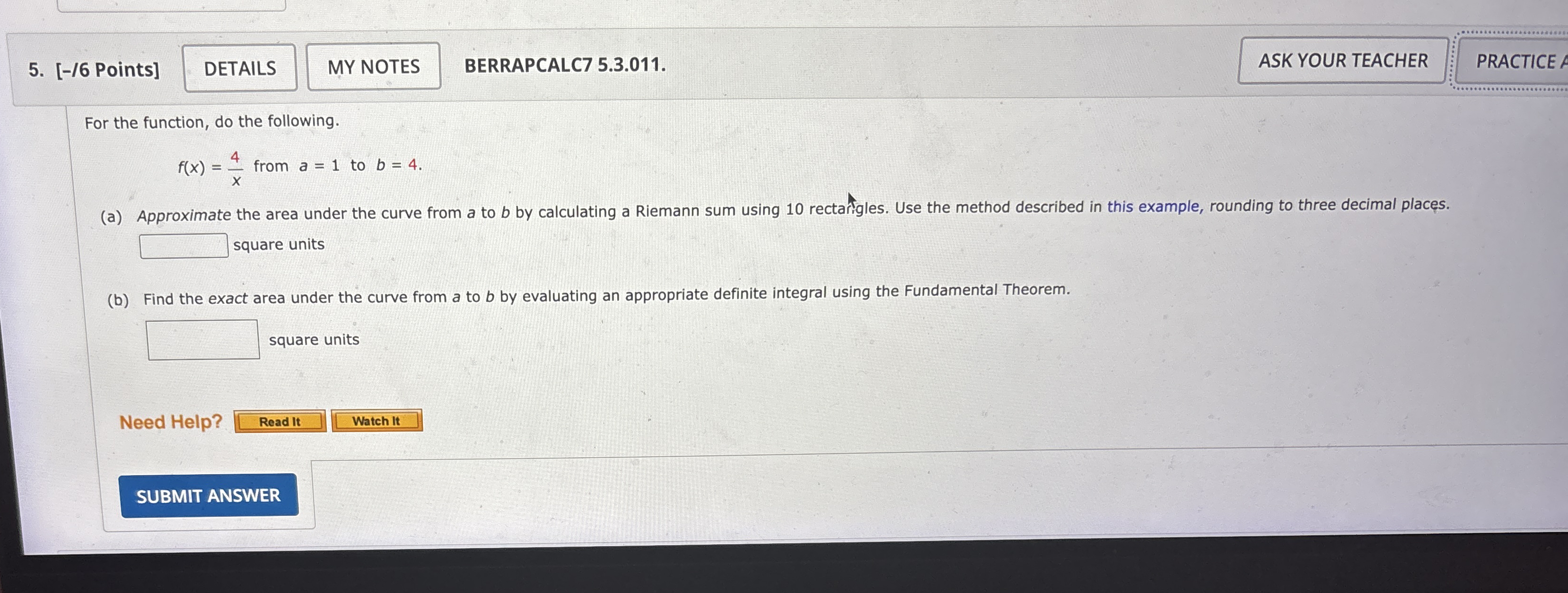 [ - / 6 Points ] BERRAPCALC 7 5 . 3 . 0 1 1 .