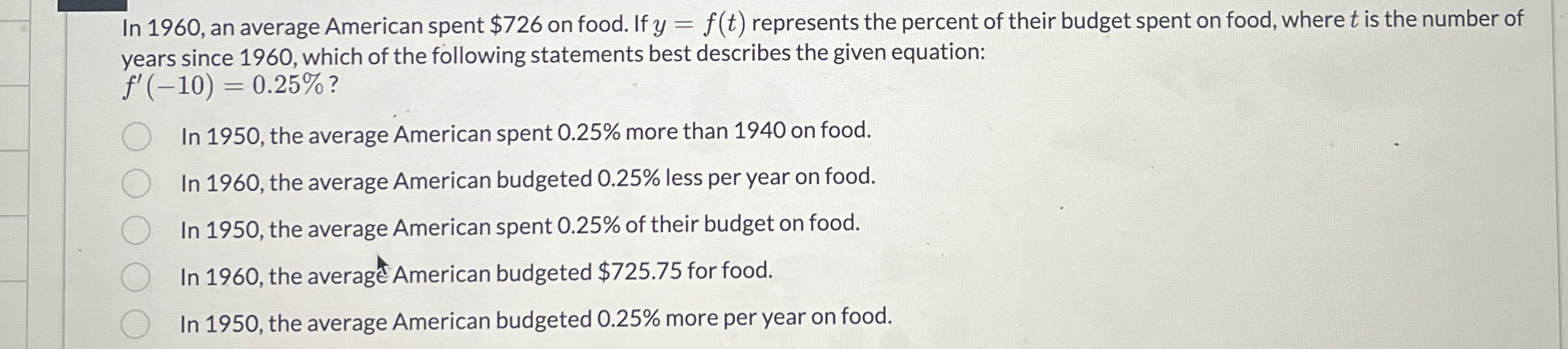 In 1 9 6 0 , an average American spent $ 7 2 6 on