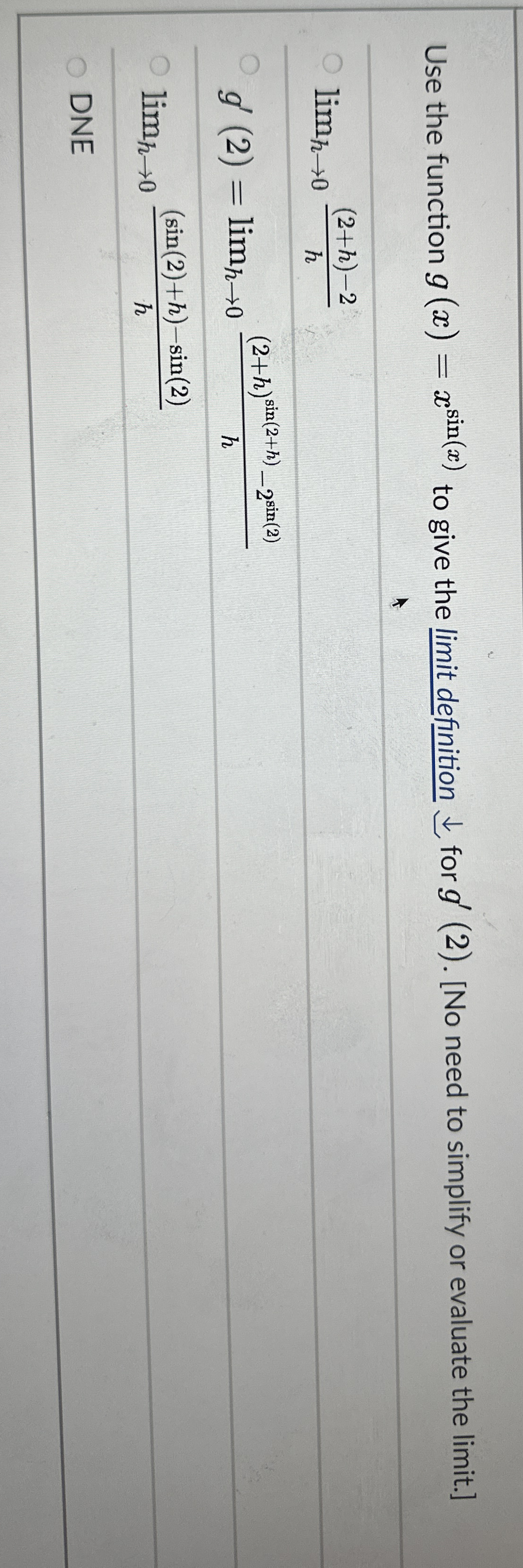 Use the function g ( x ) = x s i n ( x ) to give