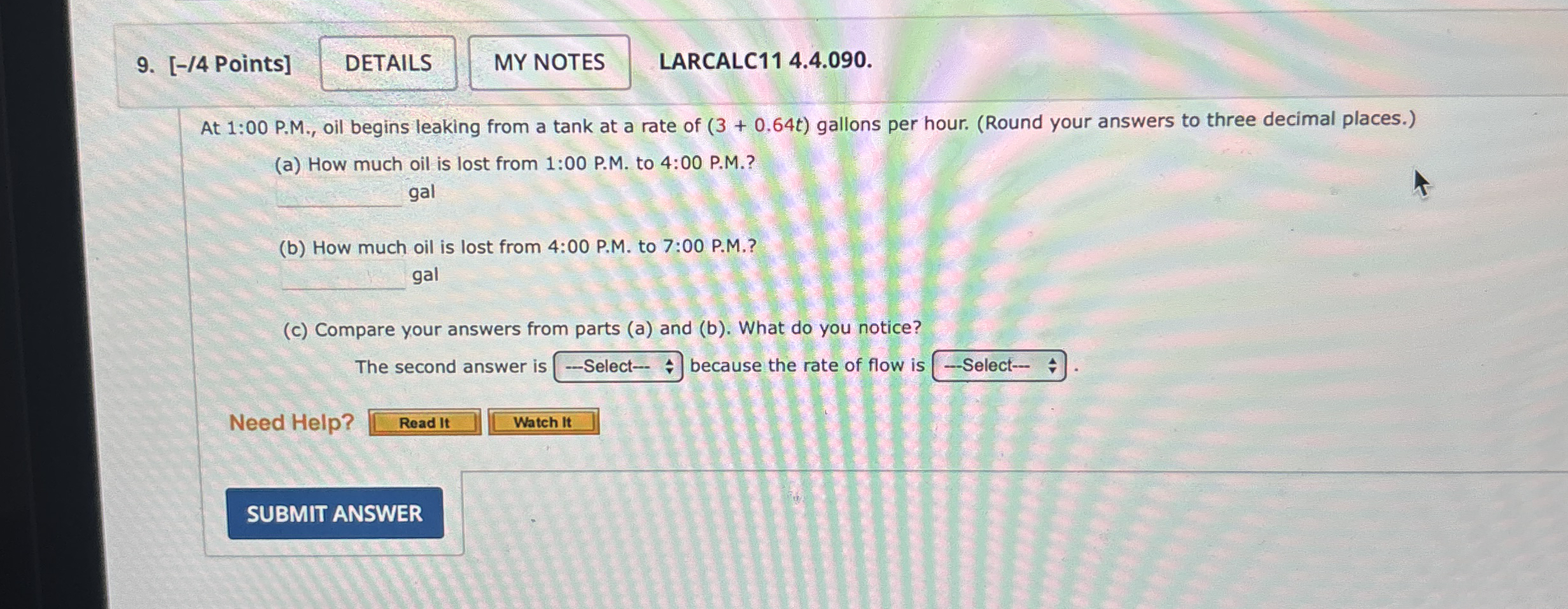 [ - / 4 Points ] LARCALC 1 1 4 . 4 . 0 9 0 . At 1