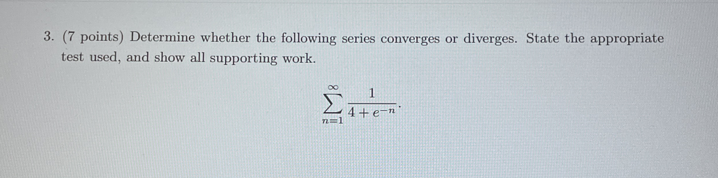 ( 7 points ) Determine whether the following