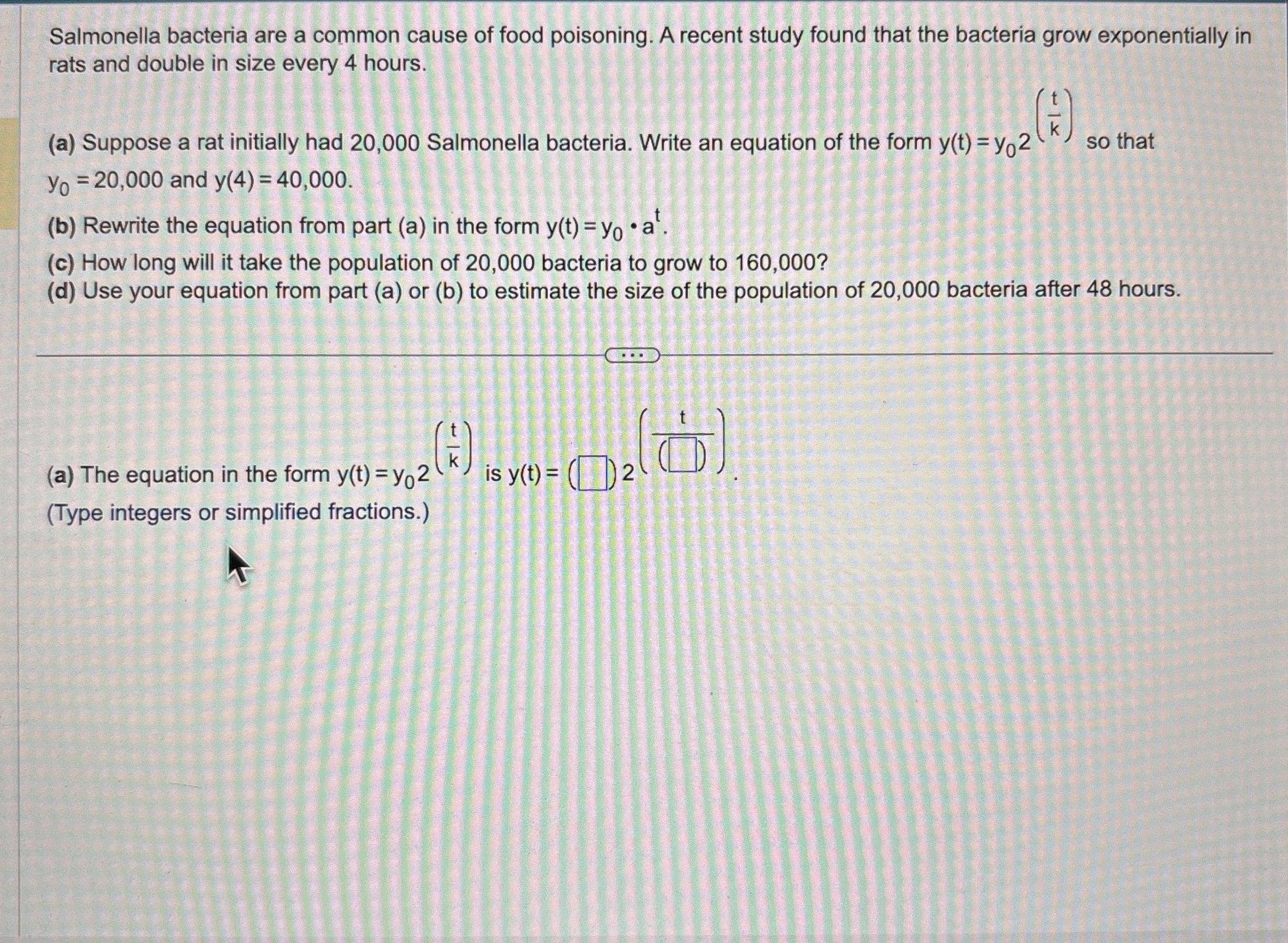 Salmonella bacteria are a common cause of food
