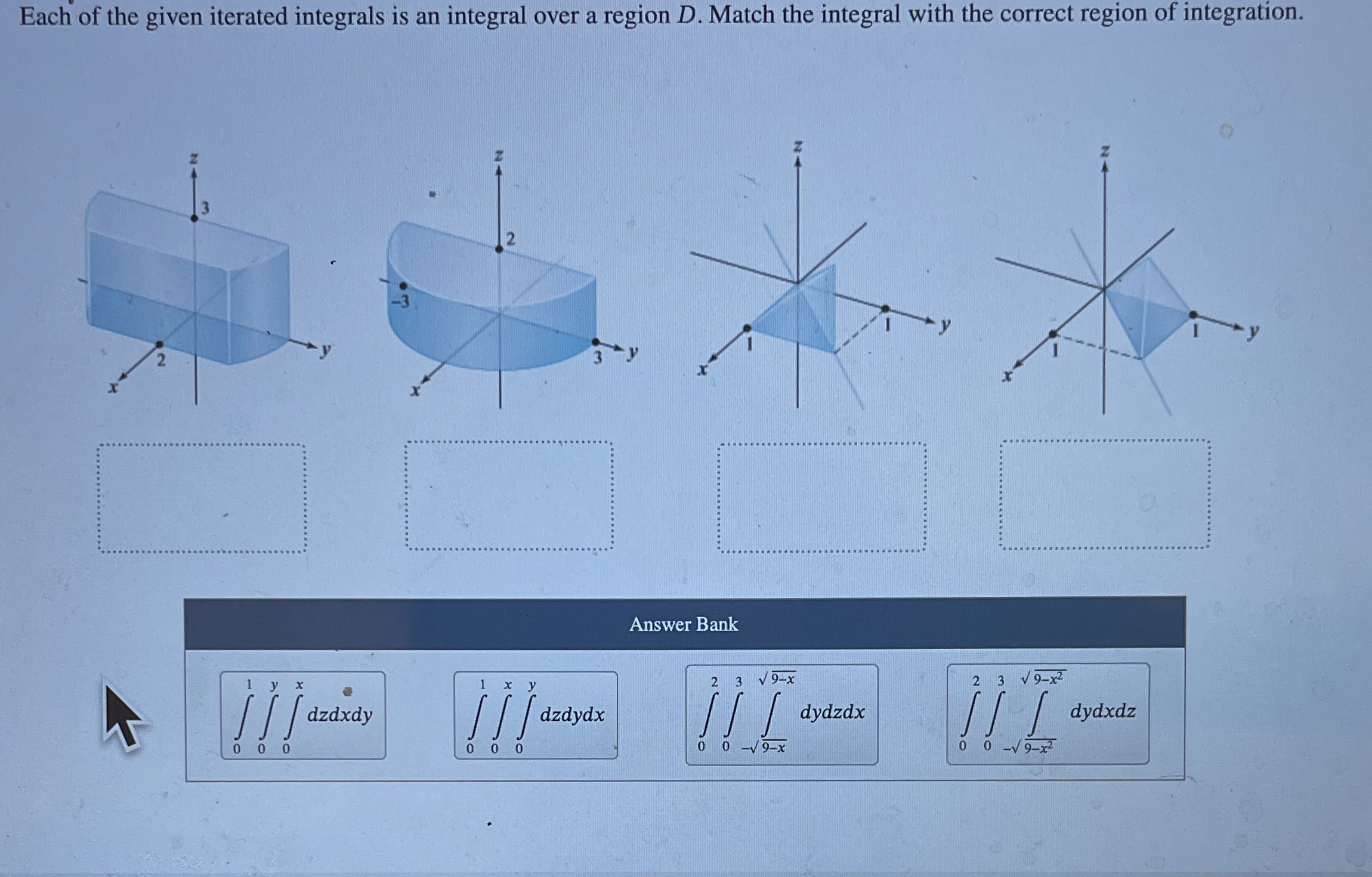 Question 1 2 of 1 4 Each of the given iterated