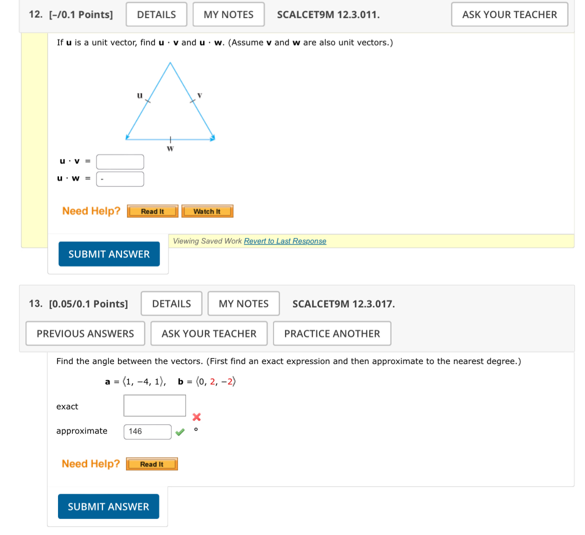 [ - / 0 . 1 Points ] SCALCET 9 M 1 2 . 3 . 0 1 1