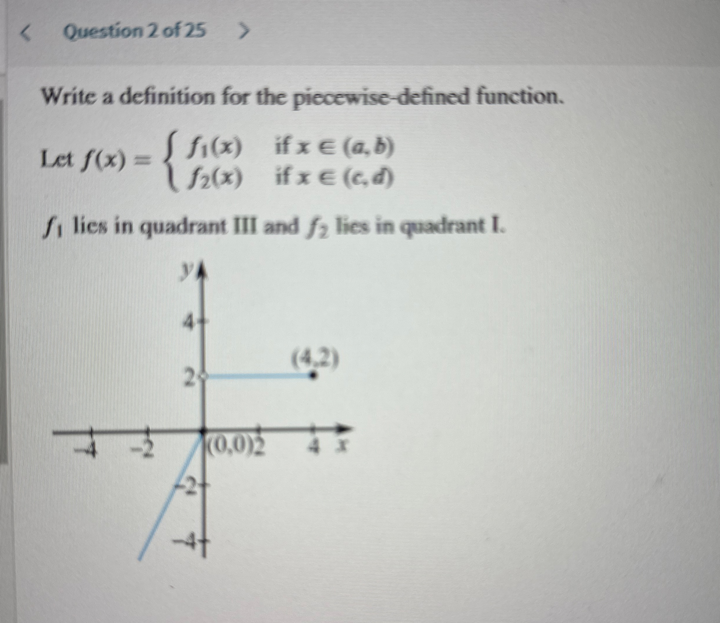 Question 2 of 2 5 Write a definition for the