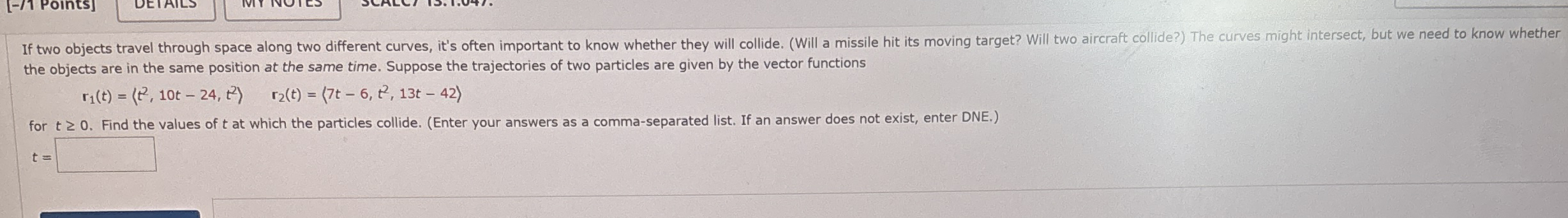 the objects are in the same position at the same