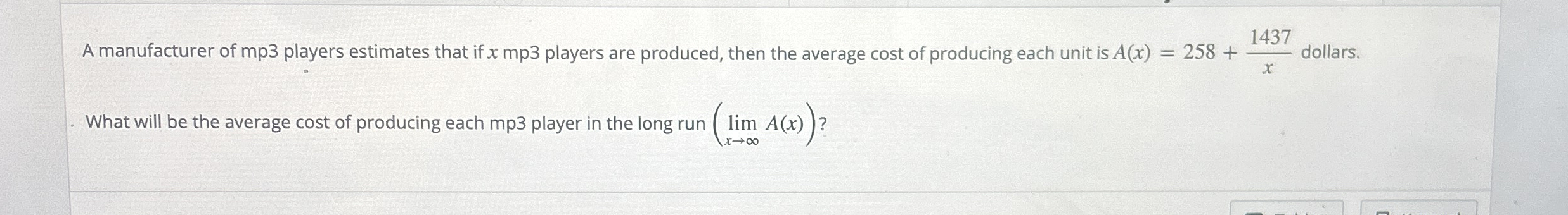 A manufacturer of mp 3 players estimates that if