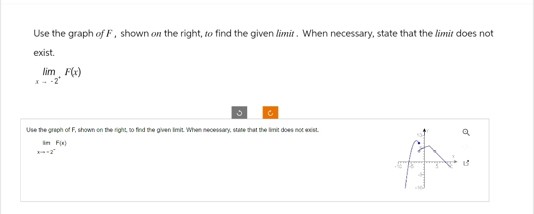 Use the graph of F , shown on the right, to find