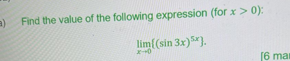 Find the value of the following expression ( for