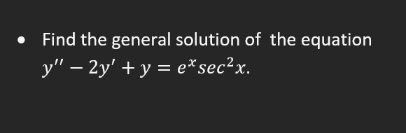 Find the general solution of the equation y ^ ( '