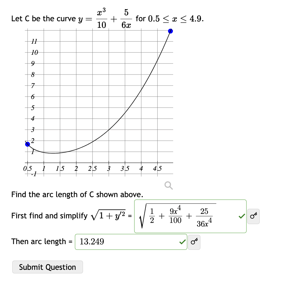 Let C be the curve y = ( x ^ ( 3 ) ) / ( 1 n ) +