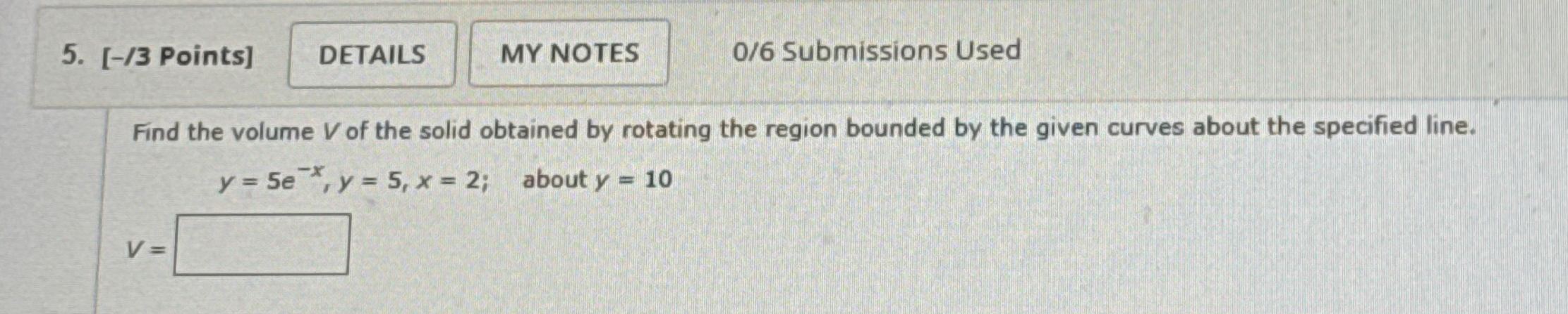 [ - / 3 Points ] 0 6 Submissions Used Find the