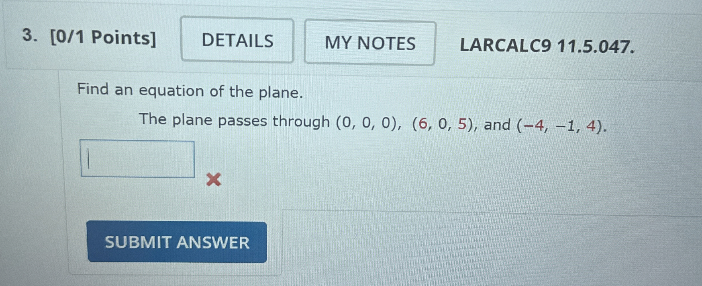 [ 0 / 1 Points ] LARCALC 9 1 1 . 5 . 0 4 7 . Find