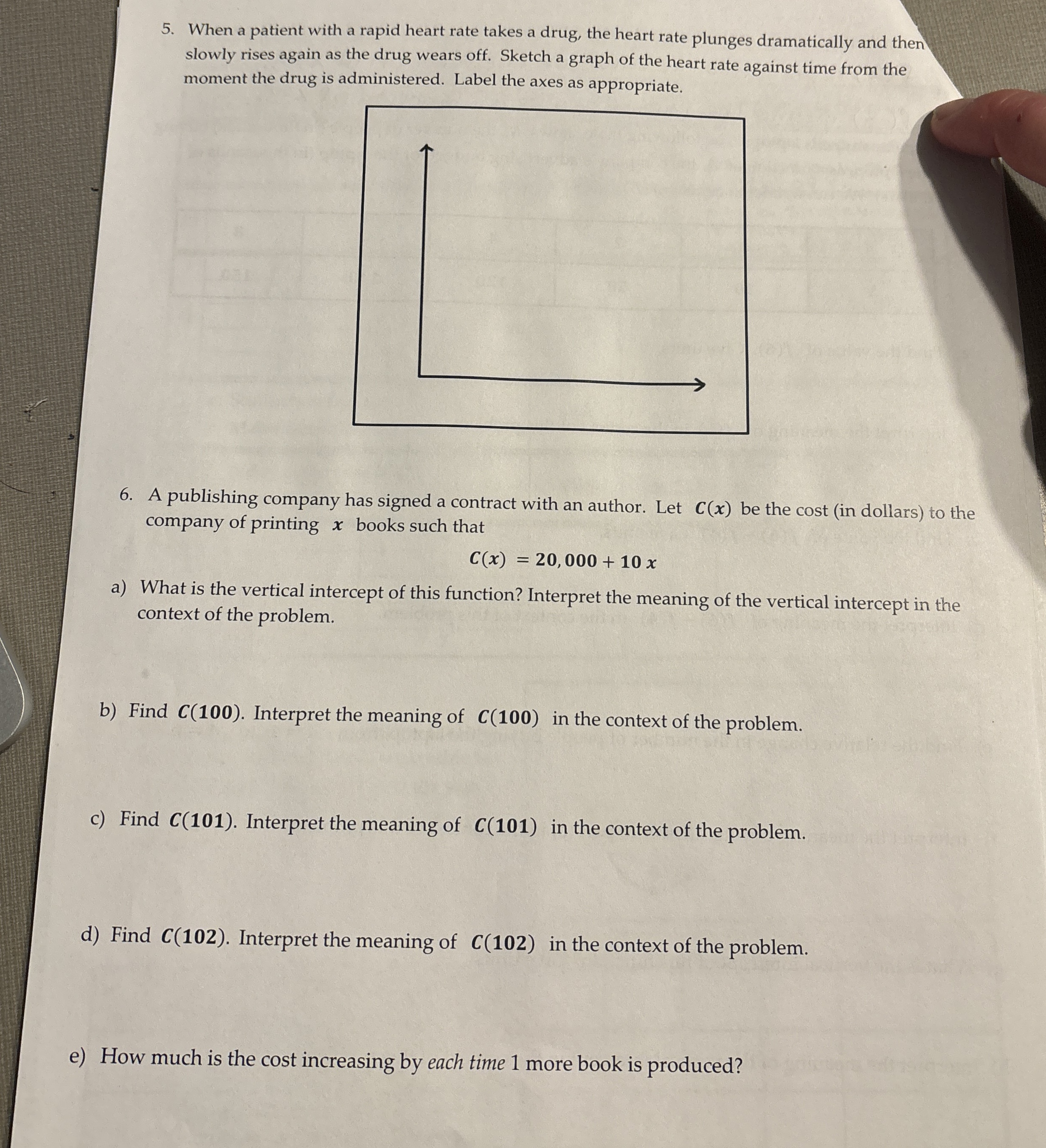 When a patient with a rapid heart rate takes a