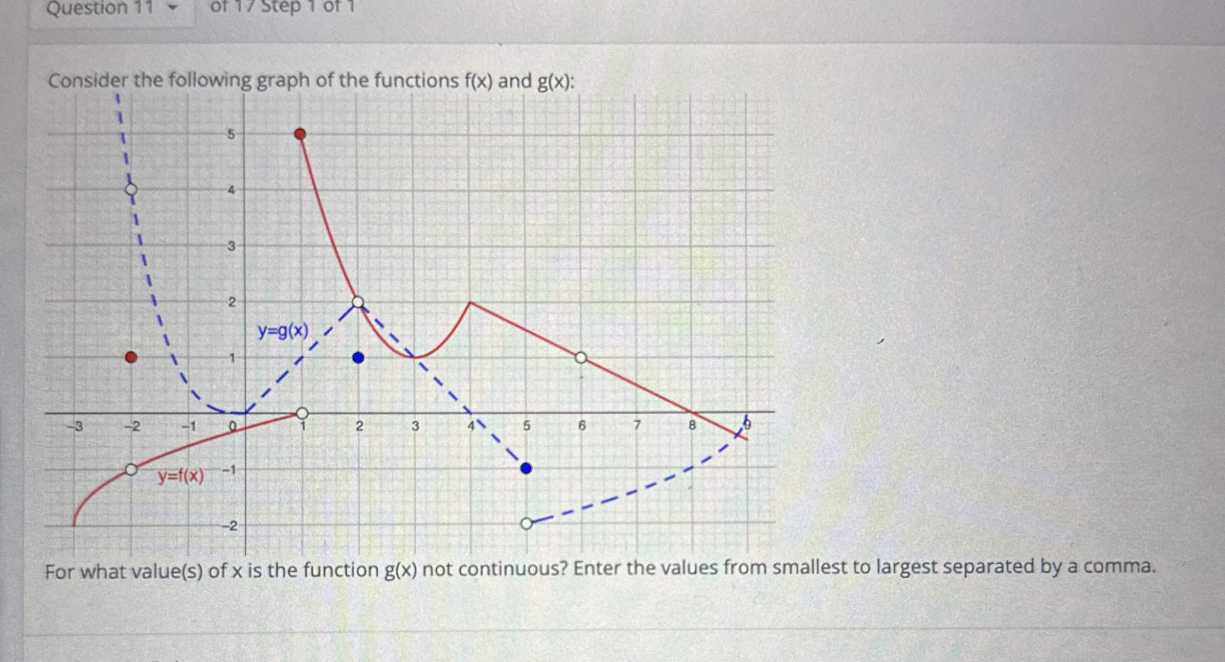 Question 1 1 of 1 ? step 1 of 1 Consider the