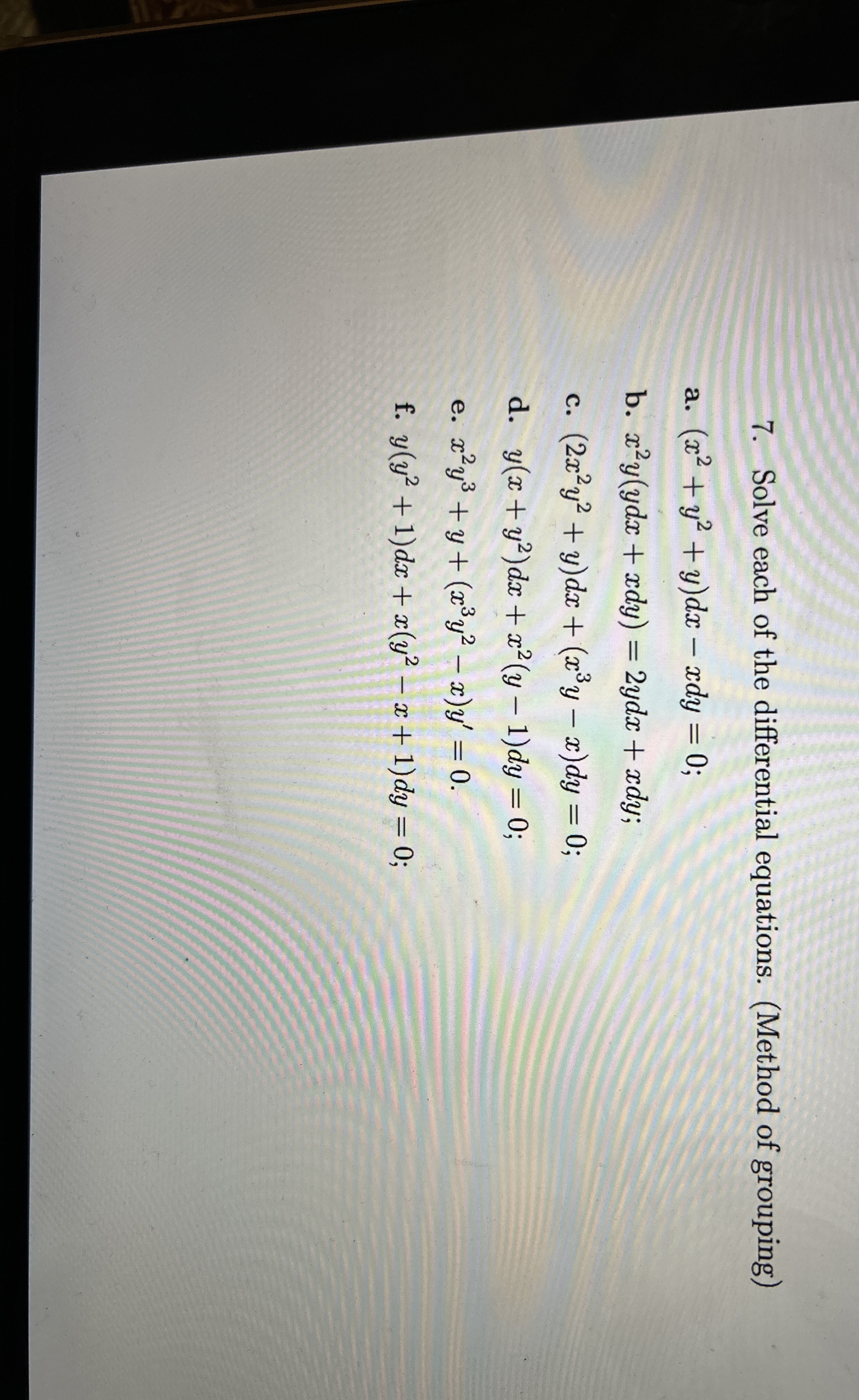 Solve each of the differential equations. (