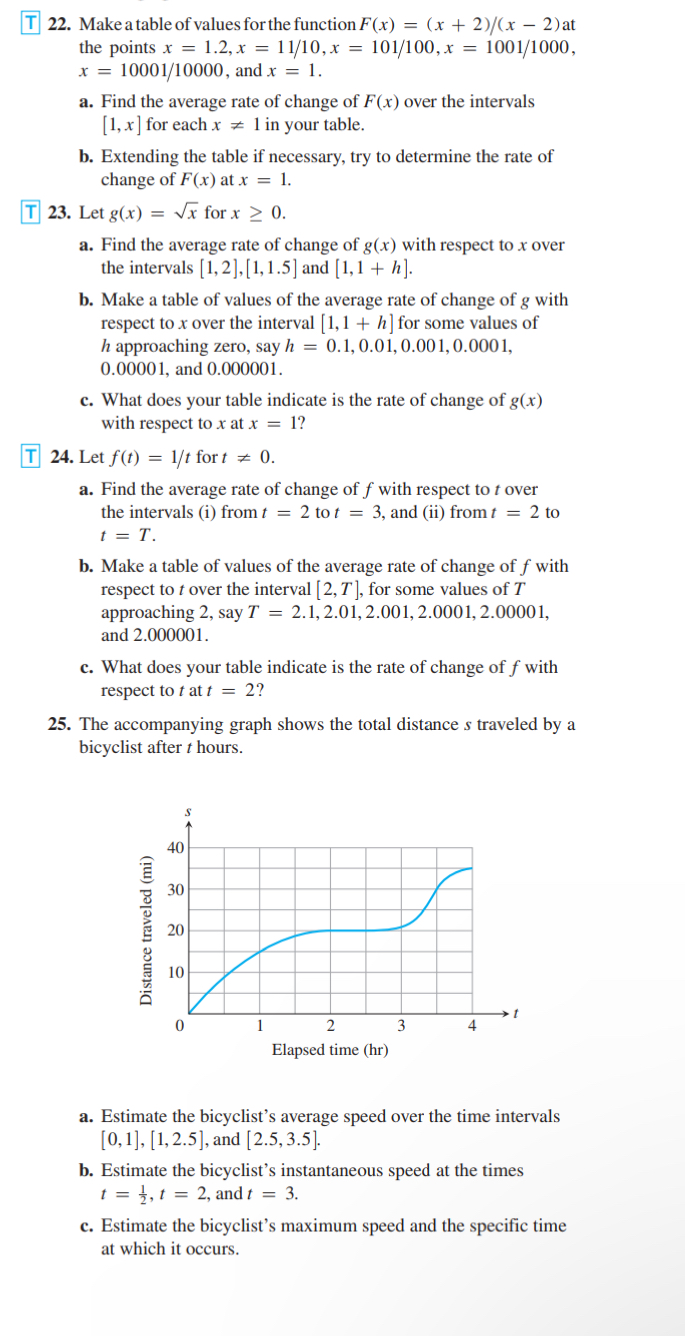 T 2 2 . Make a table of values for the function F