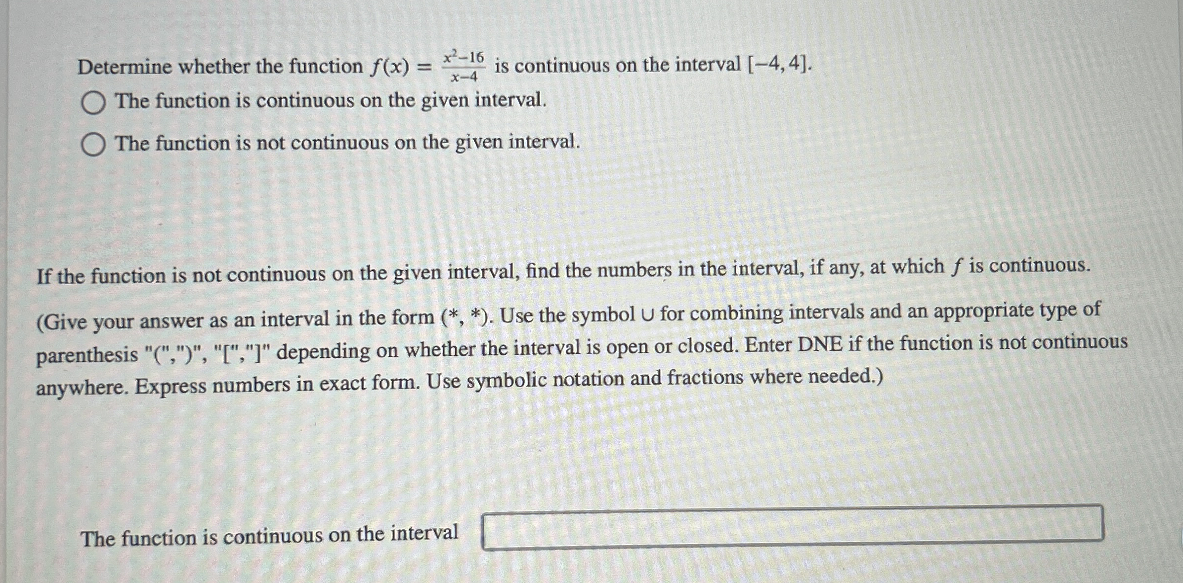 Determine whether the function f ( x ) = x 2 - 1