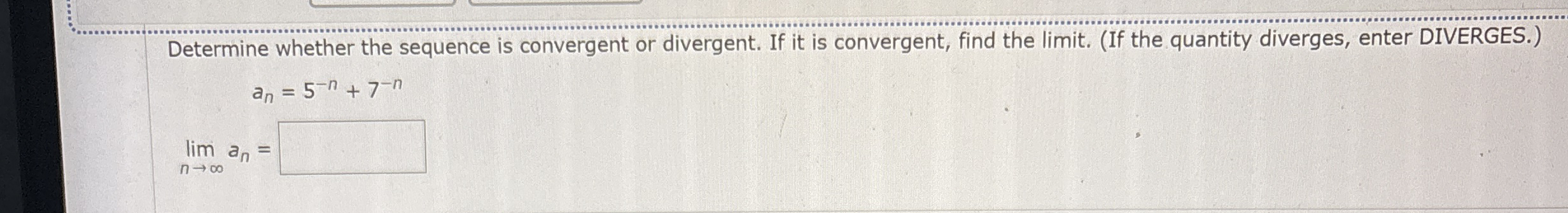 Determine whether the sequence is convergent or