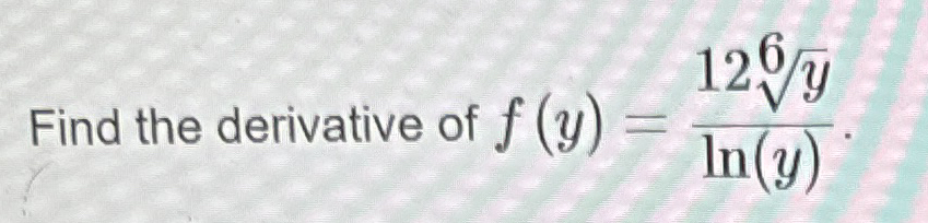 Find the derivative of f ( x ) = - 3 0 2 x + 5 6