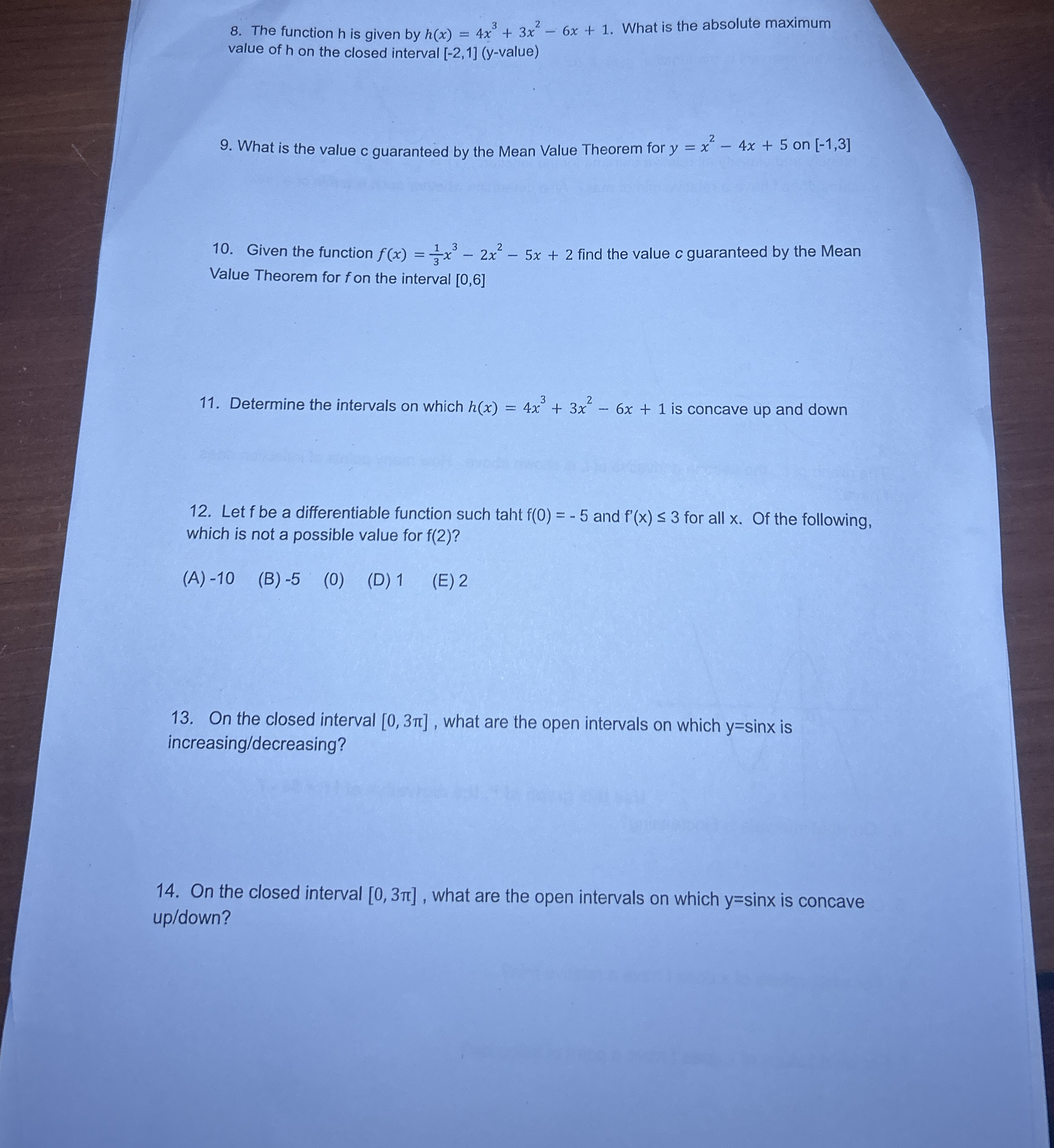 The function h is given by h ( x ) = 4 x 3 + 3 x