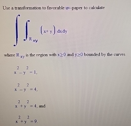 Use a transformation to favorable uv - paper to