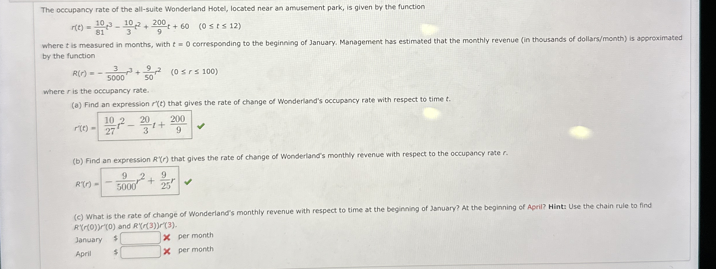 The occupancy rate of the all - suite Wonderland