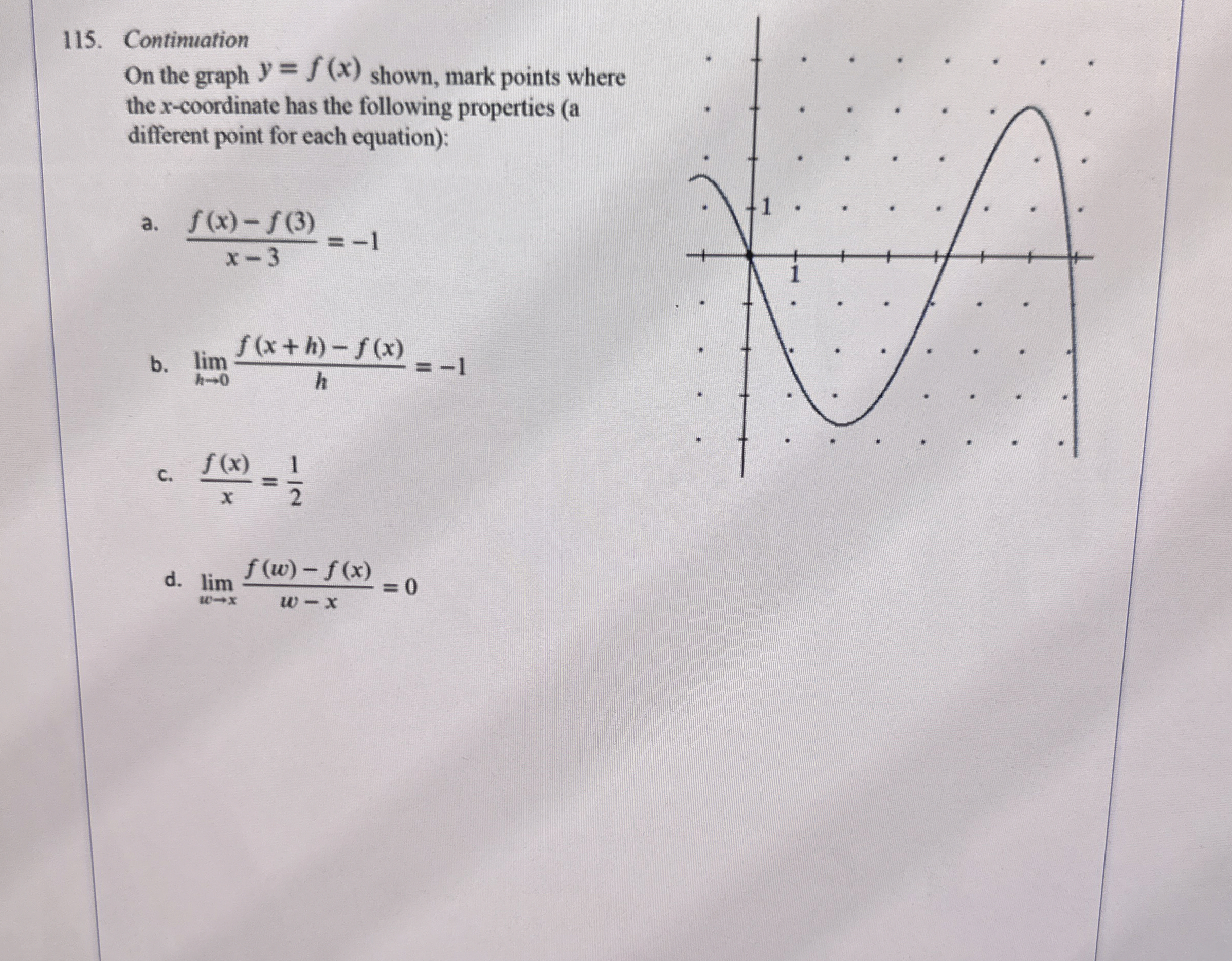 On the graph of y = f ( x ) , draw lines whose