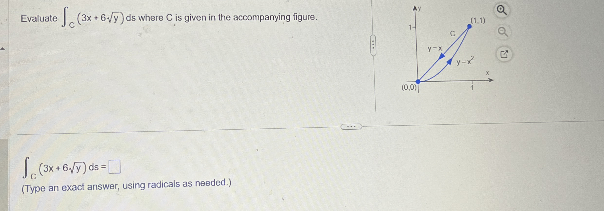Evaluate C ( 3 x + 6 y 2 ) d s where C is given