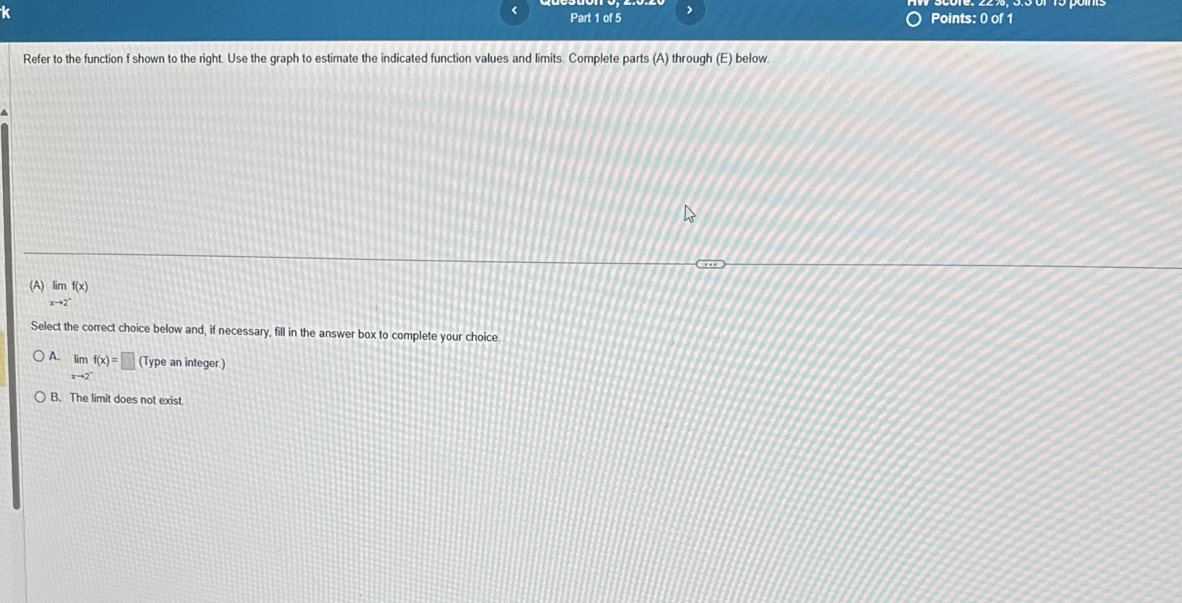 Part 1 of 5 Points: 0 of 1 Refer to the function