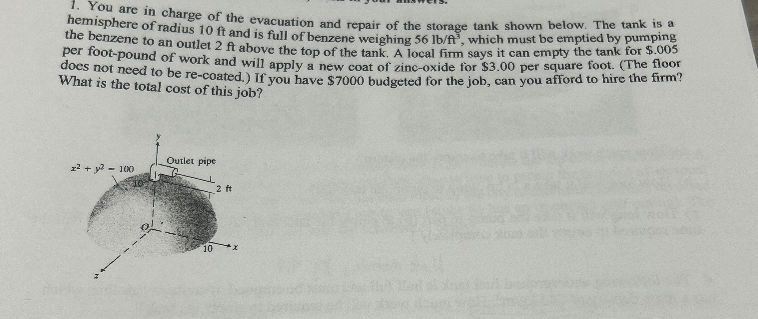 You are in charge of the evacuation and repair of