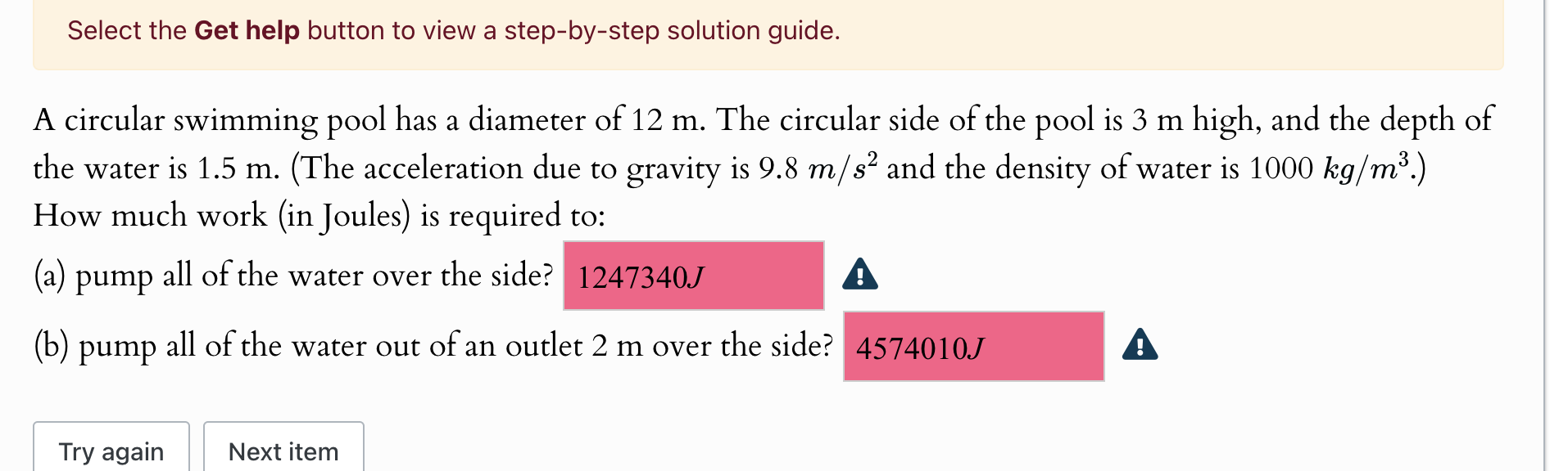 Select the Get help button to view a step - by -