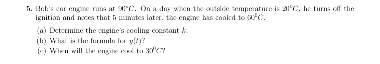 Bob's car engine runs at 9 0 C . On a day when