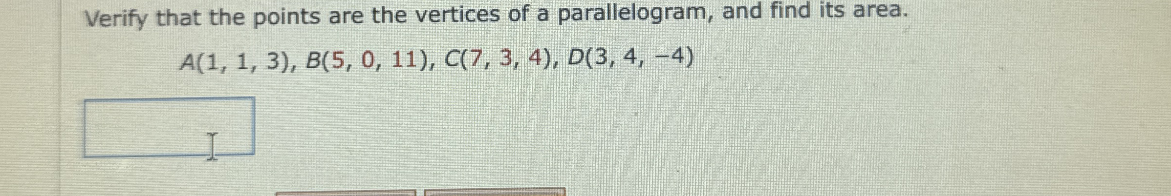 Verify that the points are the vertices of a