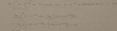 ( b ) - 1 4 ( x + 1 ) - 4 3 d x . The function f