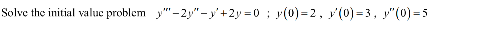 Please show all steps and final answer! Solve the