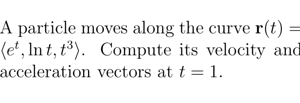 A particle moves along the curve r ( t ) = ( : e