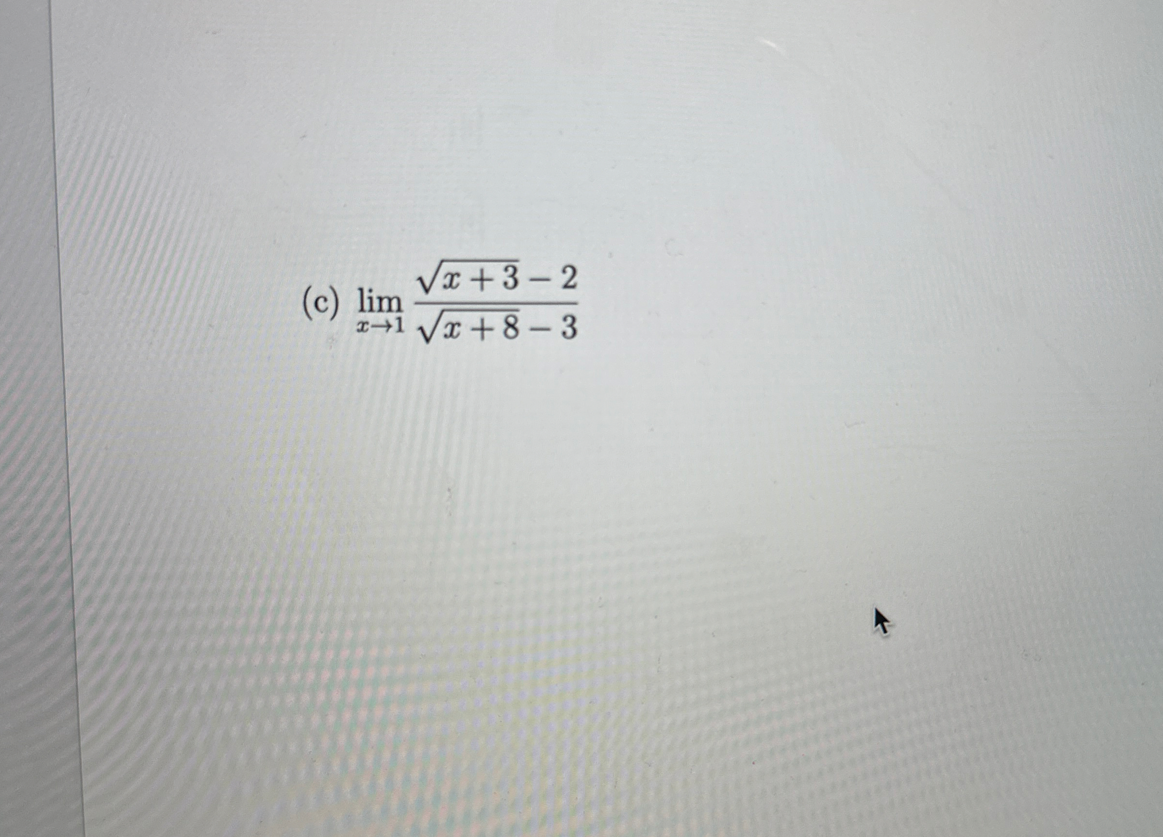 Find the following limits using facorization and
