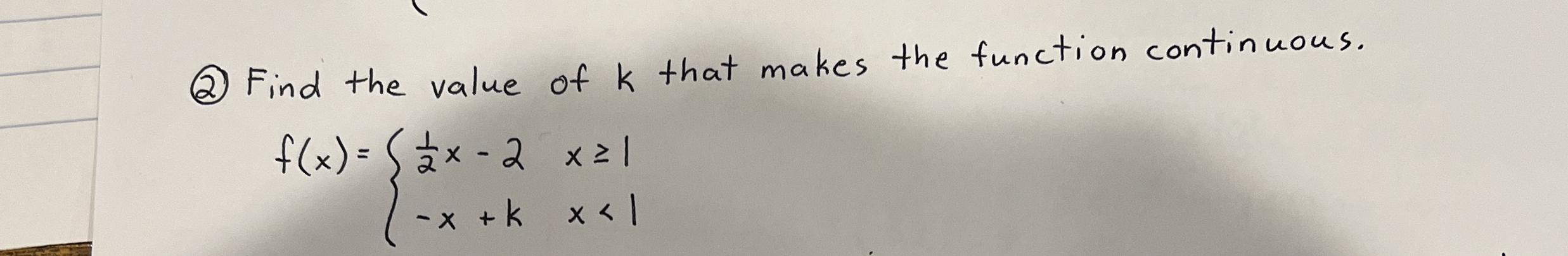( 2 ) Find the value of k that makes the function