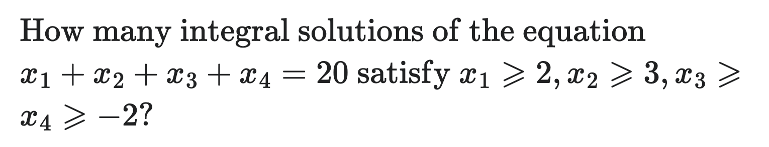 How many integral solutions of the equation x _ (